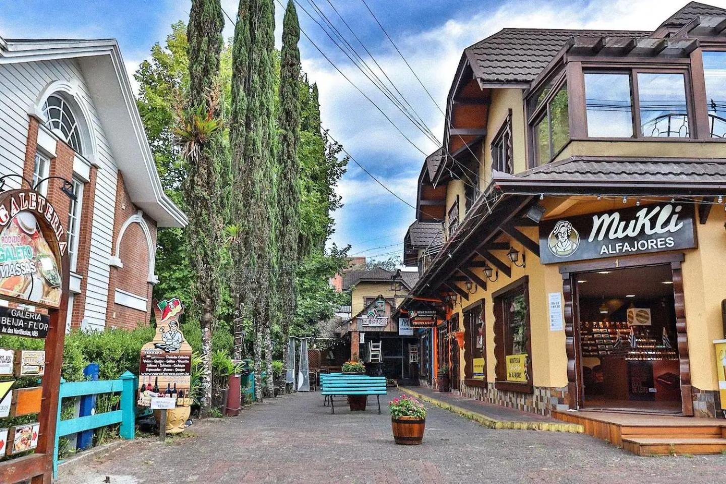 Locar-In Gramado - Loft A 50 M Da Rua Coberta. Lejlighed Eksteriør billede